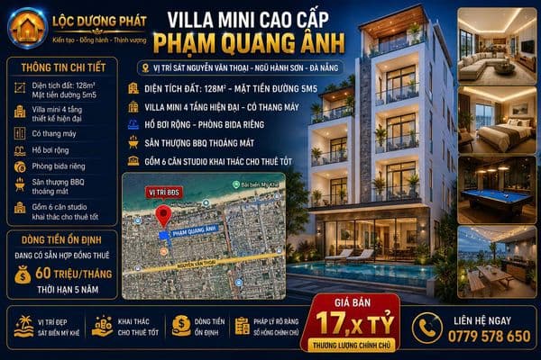 VILLA MINI CAO CẤP PHẠM QUANG ẢNH